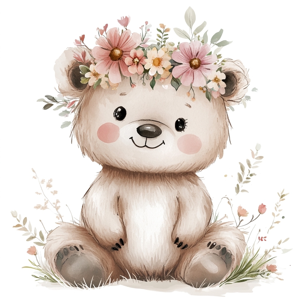 6pc Teddy Bear Prints